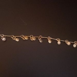 Gold ankle bracelet